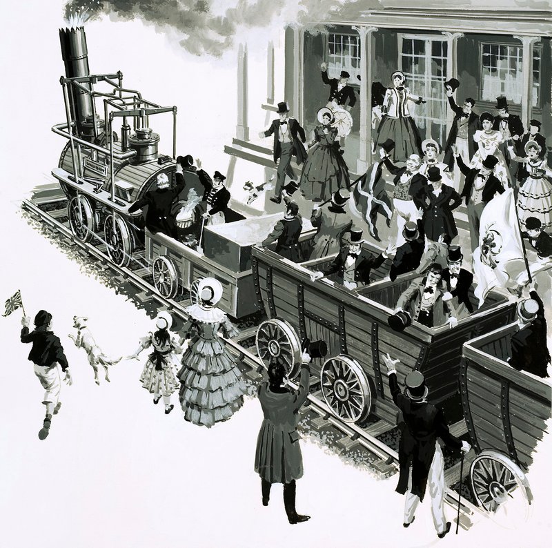 La locomotiva di George Stephenson arrivò a Darlington da English School