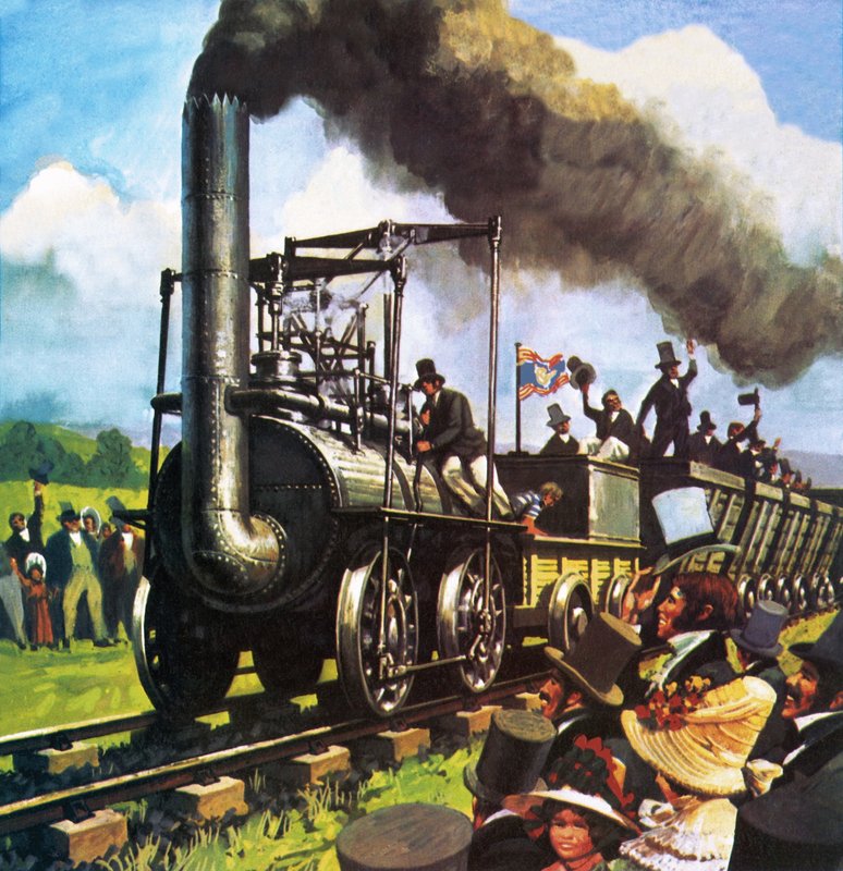 La locomotiva di successo di George Stephenson da English School