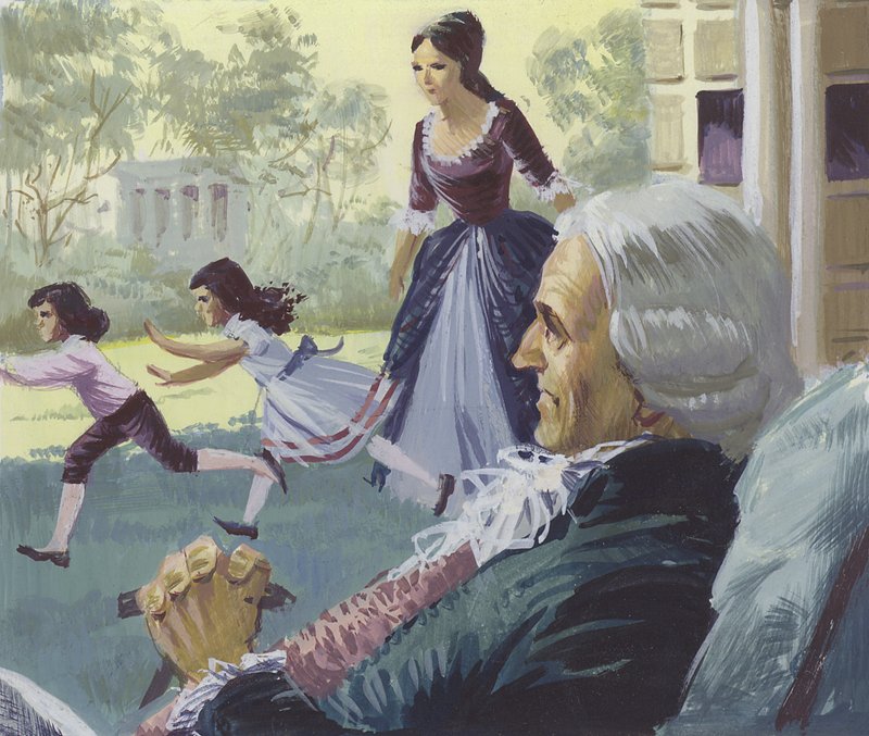 George Washington in vecchiaia da English School