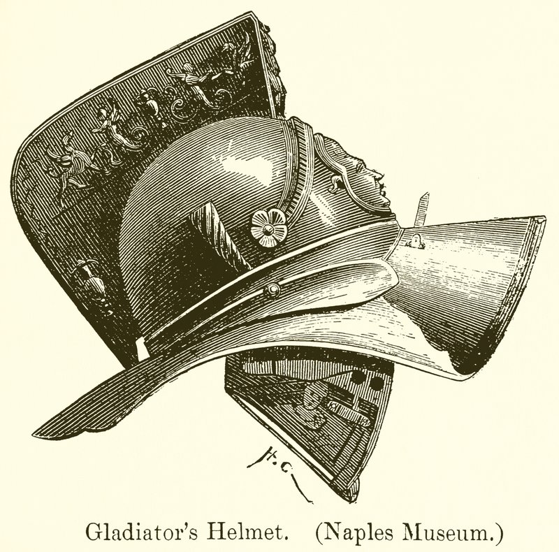 Elmo da gladiatore (Museo di Napoli) da English School