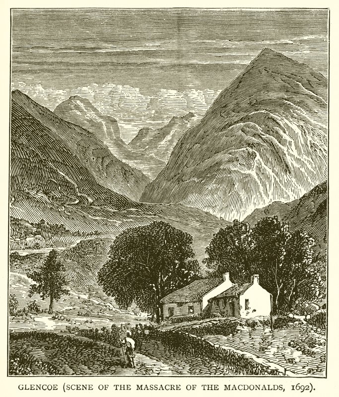 Glencoe (Scena del massacro dei Macdonald, 1692) da English School
