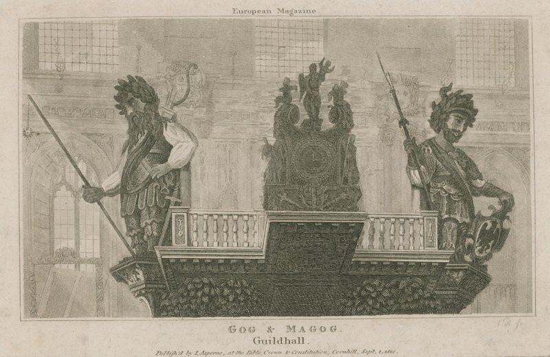 Gog e Magog, Guildhall, Londra da English School
