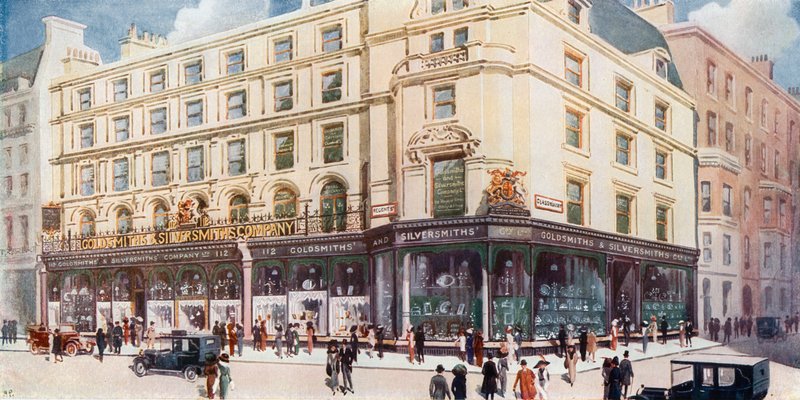 Goldsmiths & Silversmiths Company Ltd, di 112 Regent Street da English School