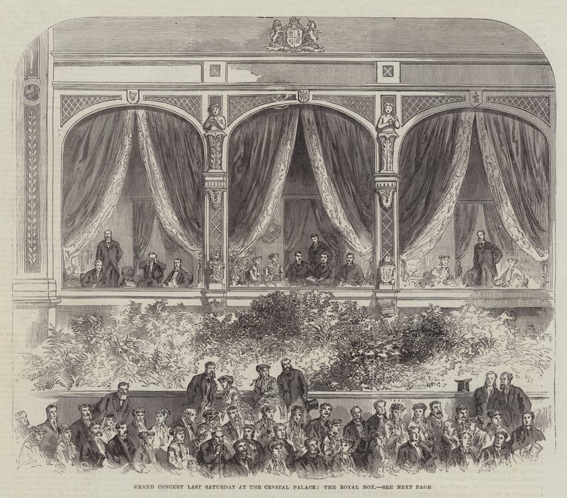 Grande concerto sabato scorso al Crystal Palace, il palco reale da English School