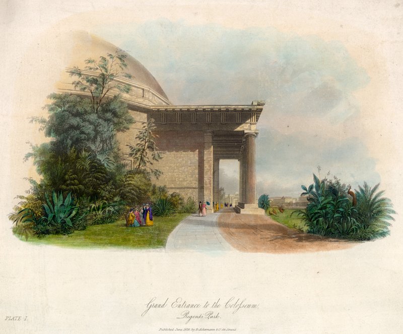Grande ingresso al Colosseo, Regents Park, Londra da English School