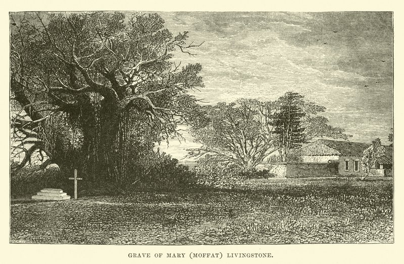 Tomba di Mary (Moffat) Livingstone da English School