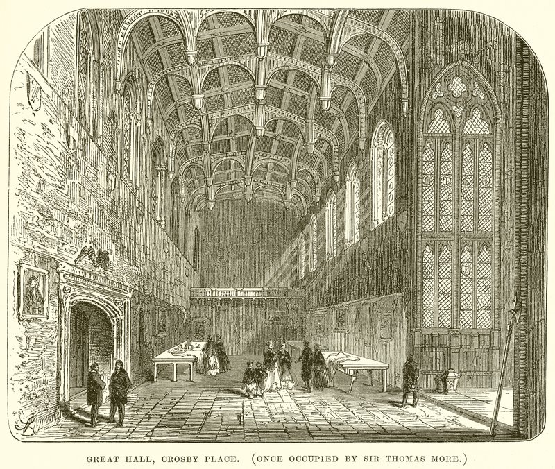 Grande Sala, Crosby Place (una volta occupata da Sir Thomas More) da English School