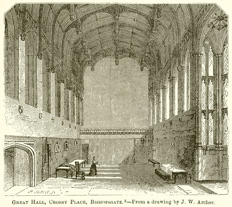 Grande Sala, Crosby Place, Bishopsgate da English School