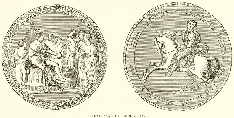 Grande sigillo di Giorgio IV da English School