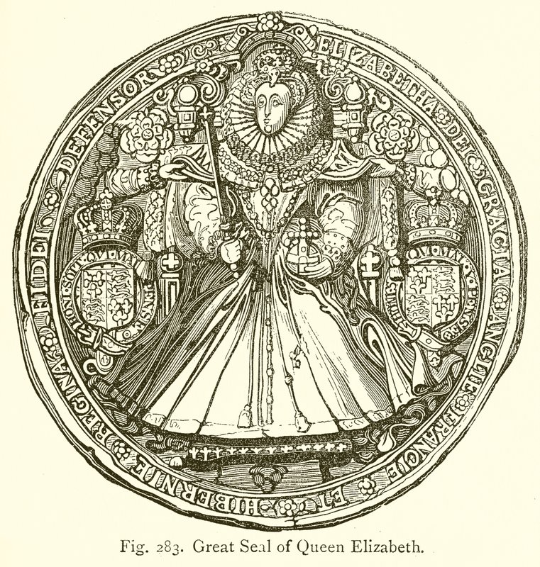 Grande sigillo della regina Elisabetta da English School