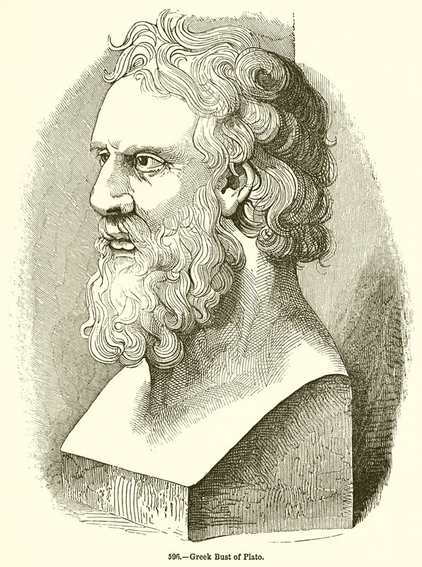 Busto greco di Platone da English School