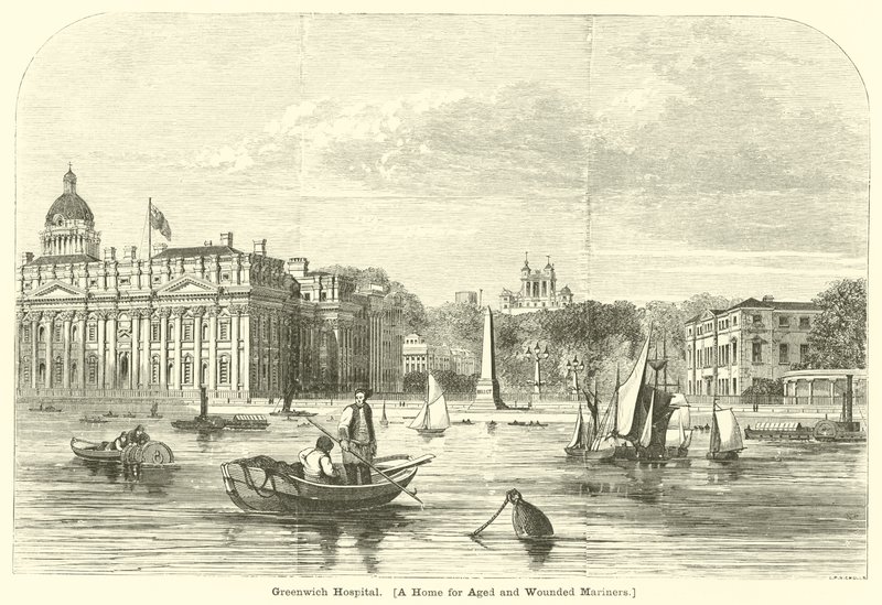 Ospedale di Greenwich, una casa per marinai anziani e feriti da English School