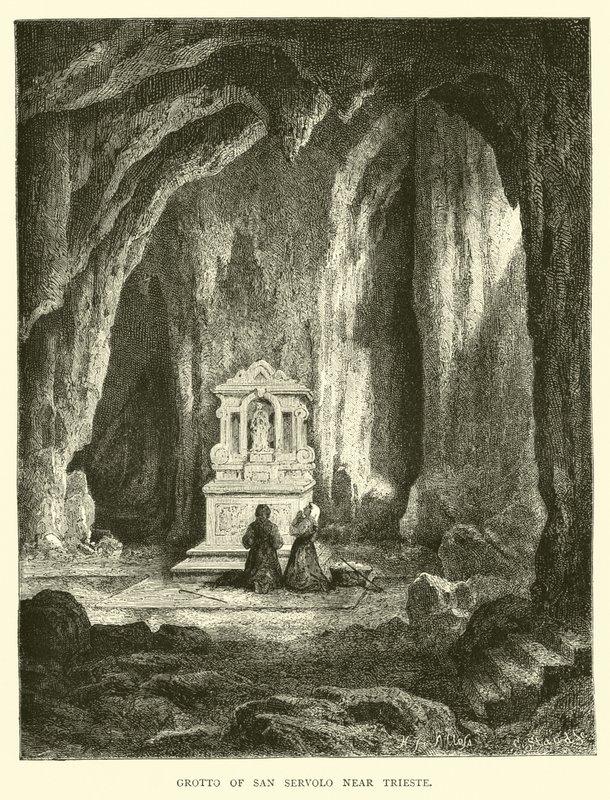 Grotta di San Servolo vicino a Trieste da English School