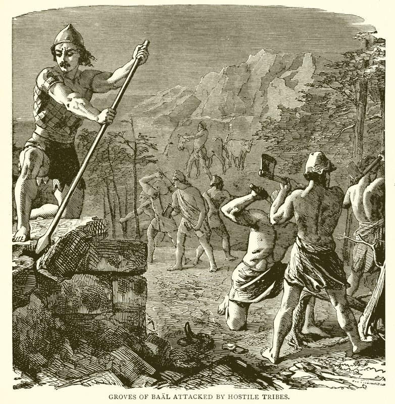 Boschi di Baal attaccati da tribù ostili da English School