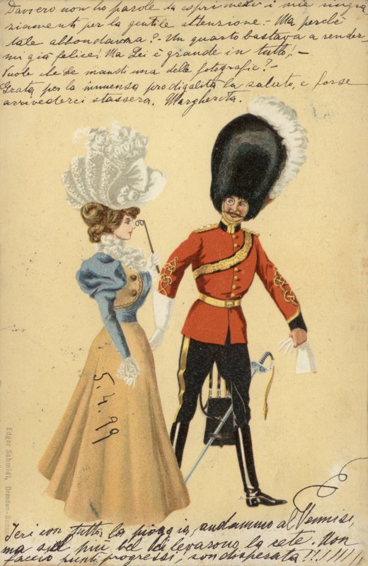 Guardia e una giovane donna da English School