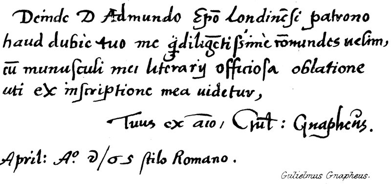 Gulielmus Grapheus da English School