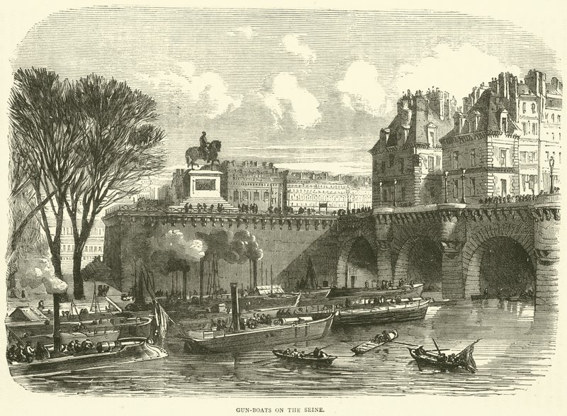 Cannoniere sulla Senna, novembre 1870 da English School