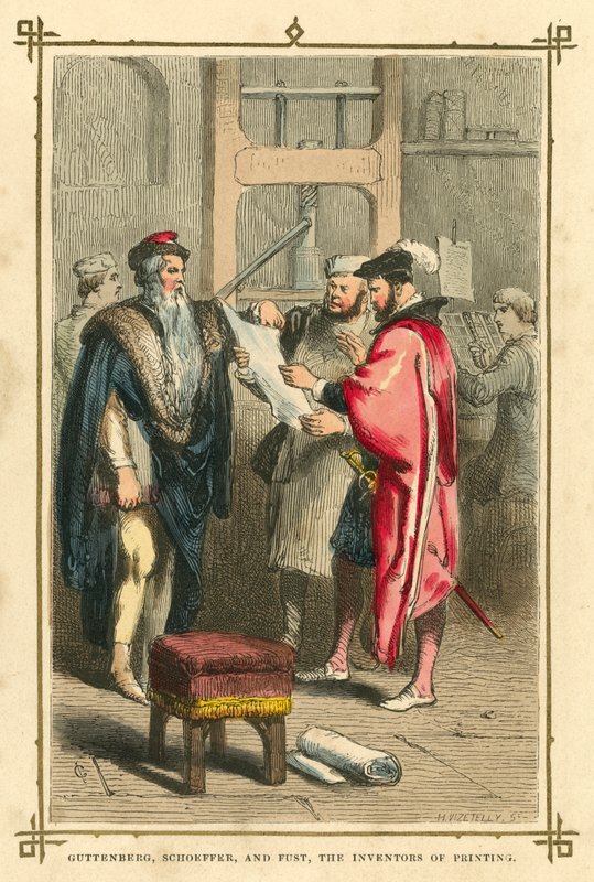 Guttenberg, Schoeffer e Fust, gli inventori della stampa da English School