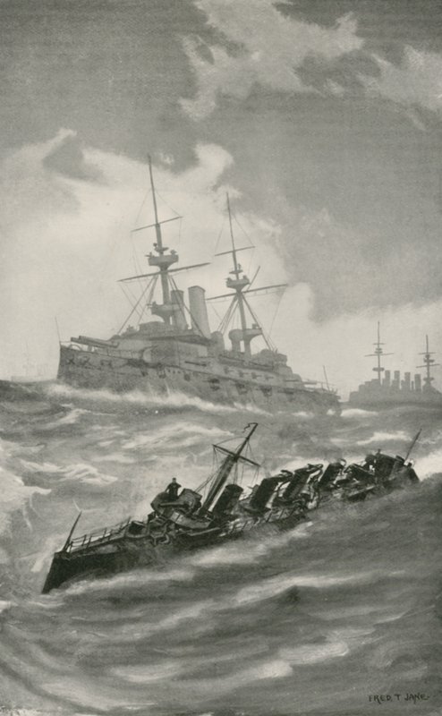 H. M. S. Mars, Terrible e Dragon in crociera nel Canale della Manica da English School