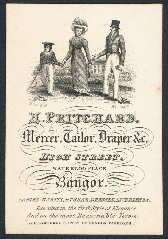 H Pritchard, merciaio, sarto e drappiere da English School
