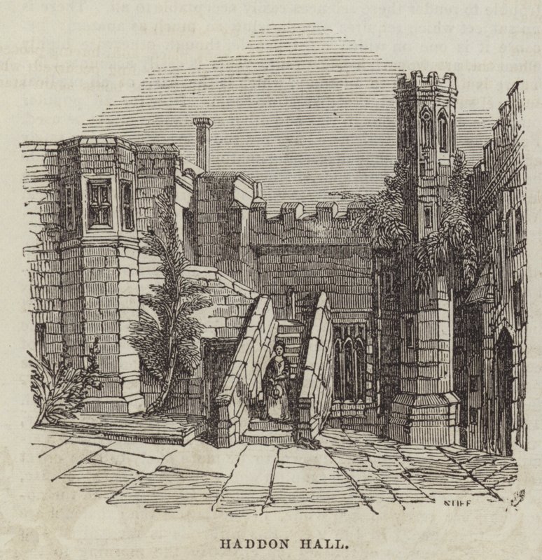 Haddon Hall (incisione) da English School