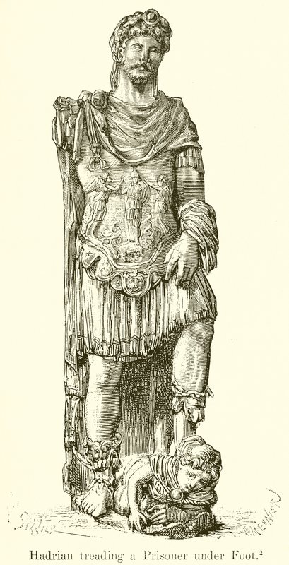 Adriano che calpesta un prigioniero da English School