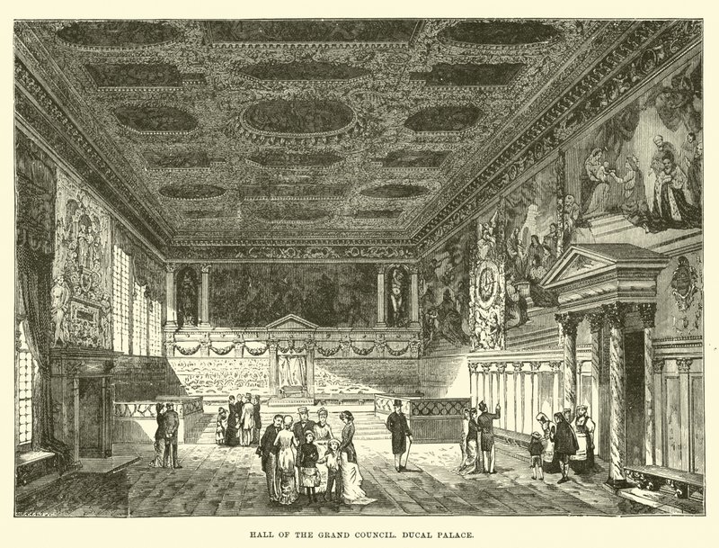 Sala del Gran Consiglio, Palazzo Ducale da English School