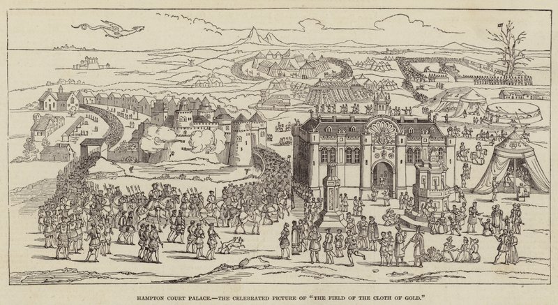 Hampton Court Palace, il celebre quadro di "Il Campo del Drappo d