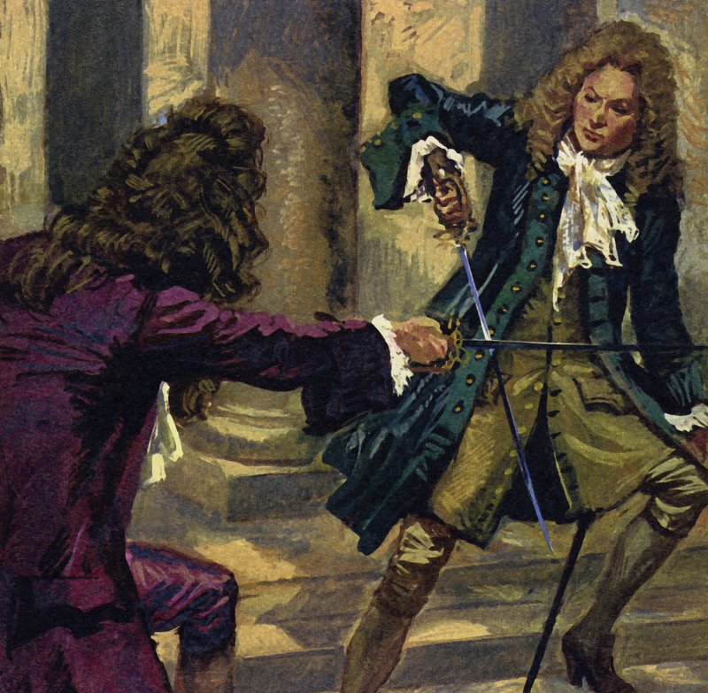 Handel e un compositore e cantante di nome Mattheson si sfidarono a duello con le spade da English School
