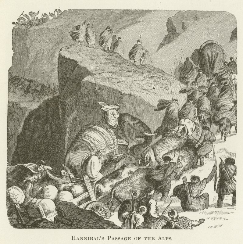 Il passaggio delle Alpi di Annibale da English School
