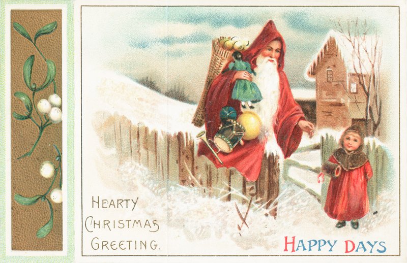 Giorni felici - Babbo Natale e ragazza da English School
