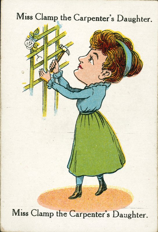 Famiglie felici, c. 1920: Miss Clamp, la figlia del falegname da English School
