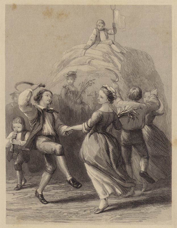 Danza del Raccolto (incisione) da English School