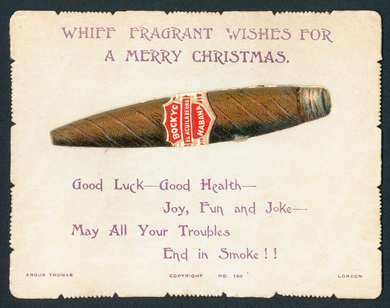 Sigaro Havana, biglietto di Natale da English School