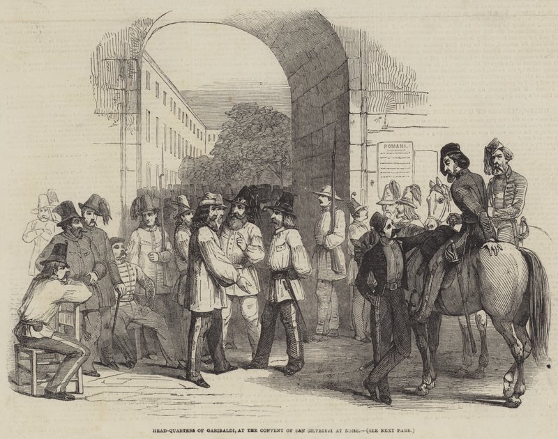 Quartier generale di Garibaldi, al Convento di San Silvestri a Roma da English School
