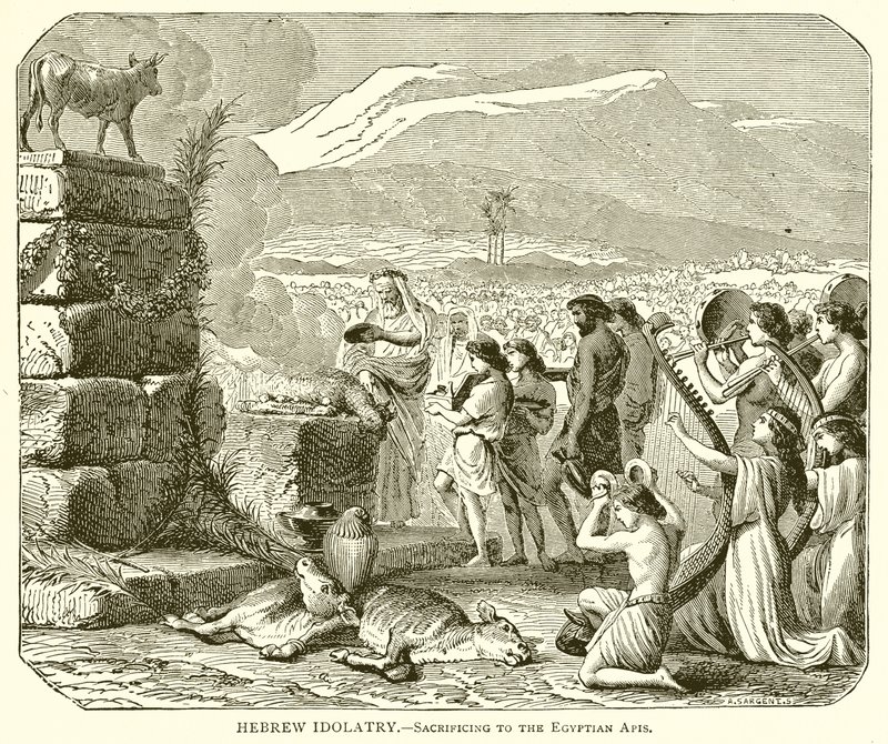 Idolatria ebraica. Sacrificio all