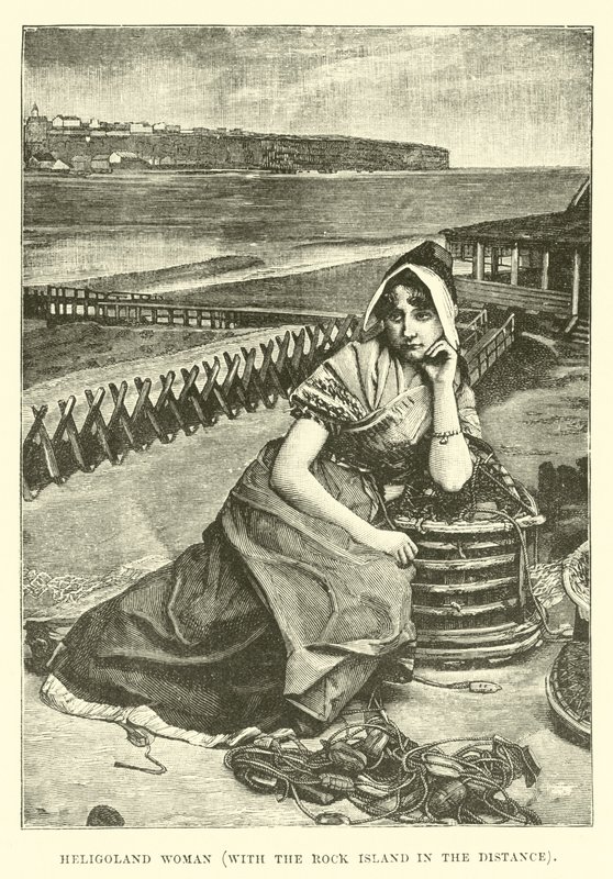 Donna di Helgoland, con l