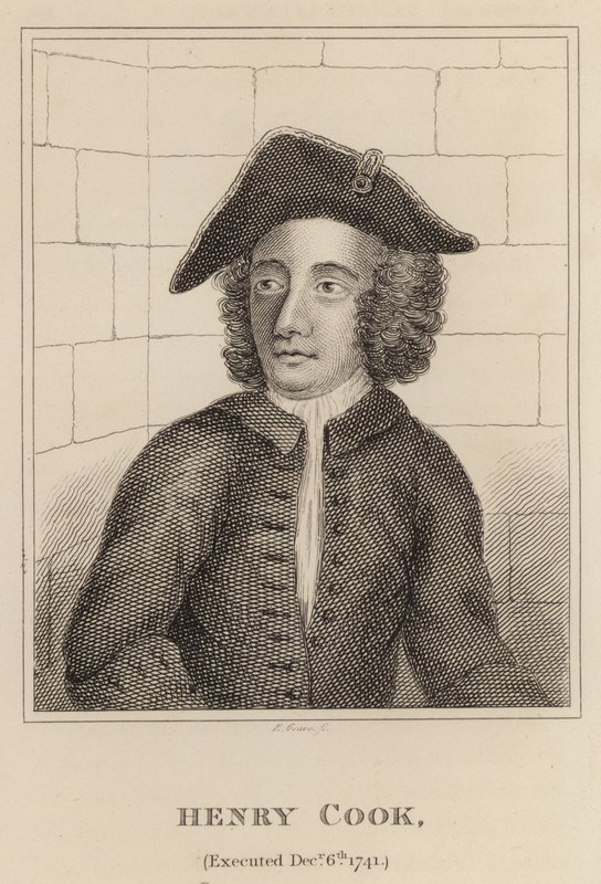 Henry Cook, giustiziato il 6 dicembre 1741 da English School