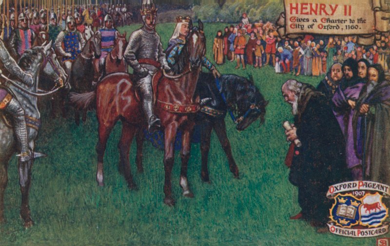 Enrico II concede una carta alla città di Oxford, 1160 da English School