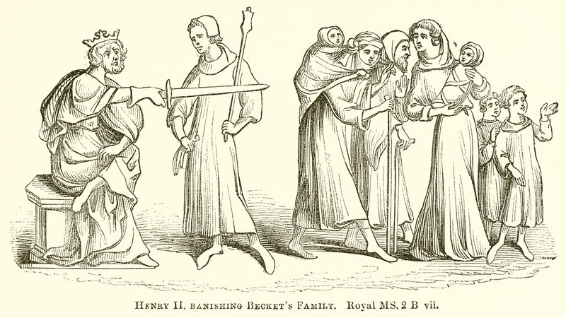 Enrico II bandisce la famiglia di Becket da English School
