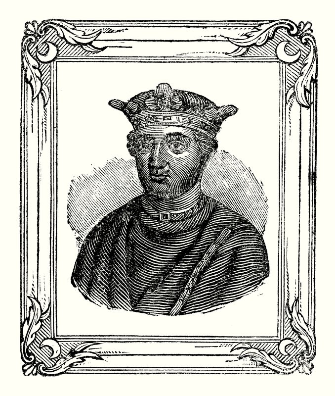 Enrico II nacque nel 1131, incoronato nel 1154, morto nel 1189 da English School