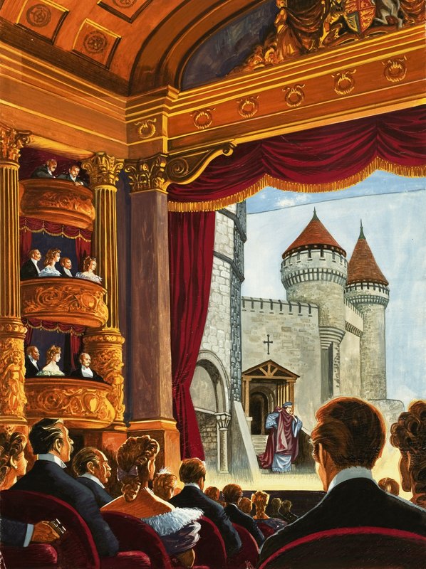 Henry Irving come Thomas a Becket da English School