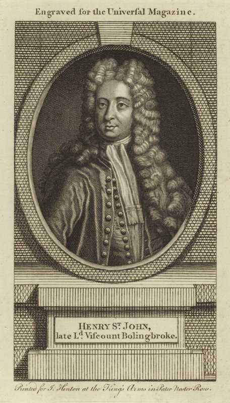 Henry St John, Defunto Visconte Bolingbroke da English School