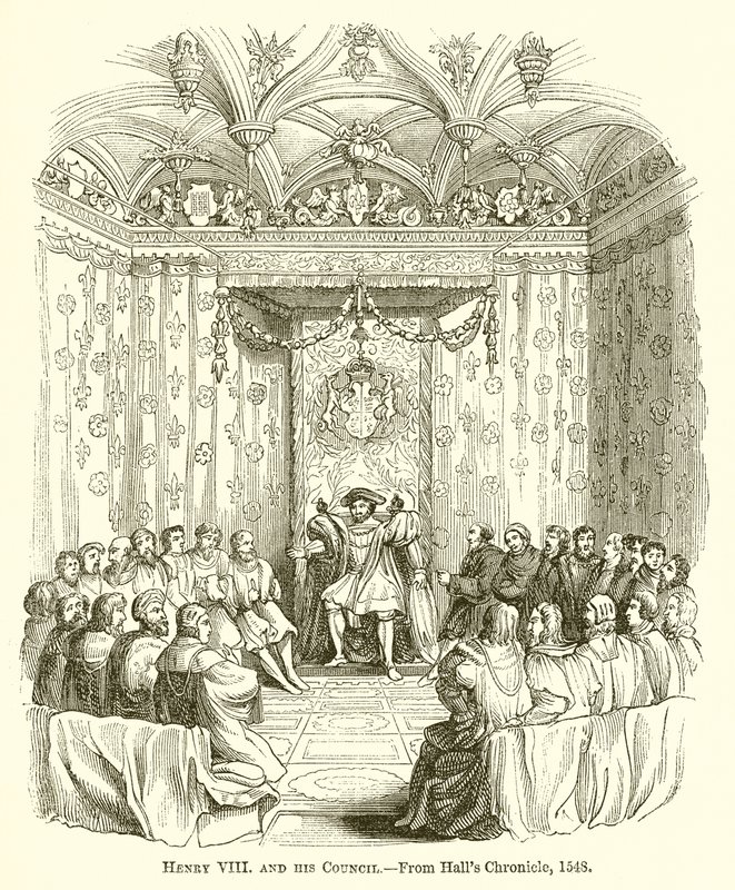 Enrico VIII e il suo consiglio da English School