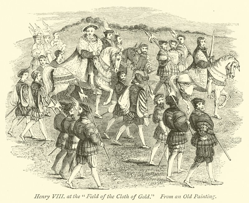 Enrico VIII al Campo del Drappo d