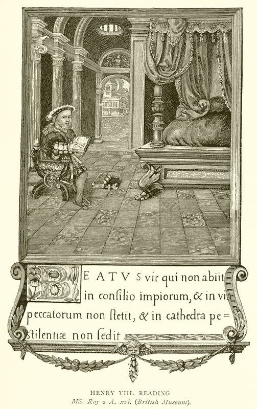 Enrico VIII che legge da English School