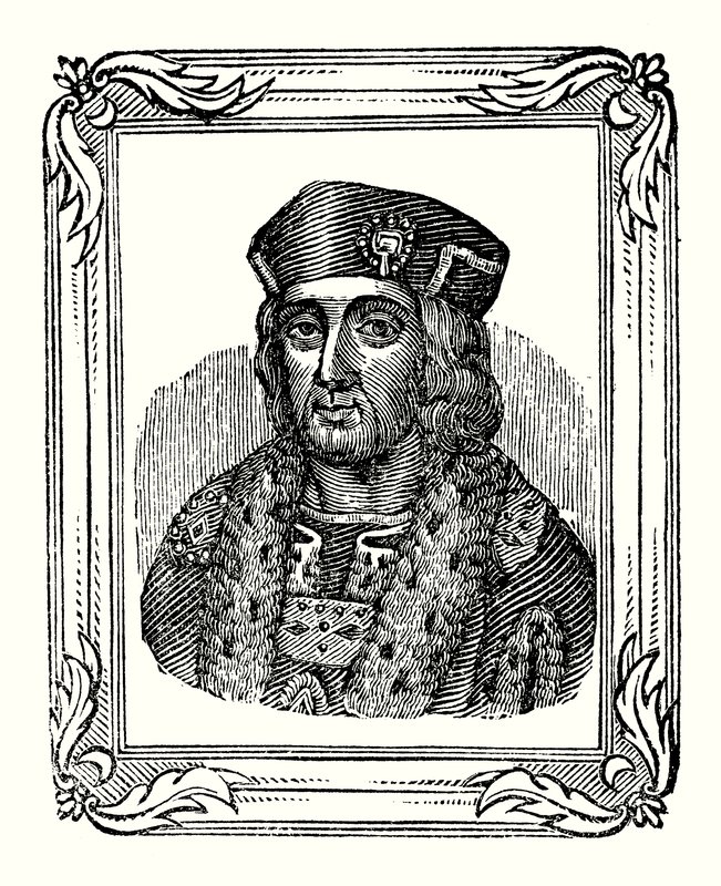 Enrico VII nato nel 1457, incoronato nel 1485, morto nel 1509 da English School