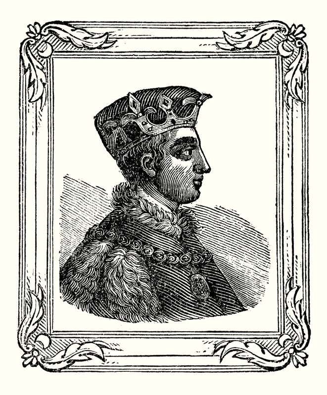 Enrico V nacque nel 1388, incoronato nel 1413 e morì nel 1422 da English School