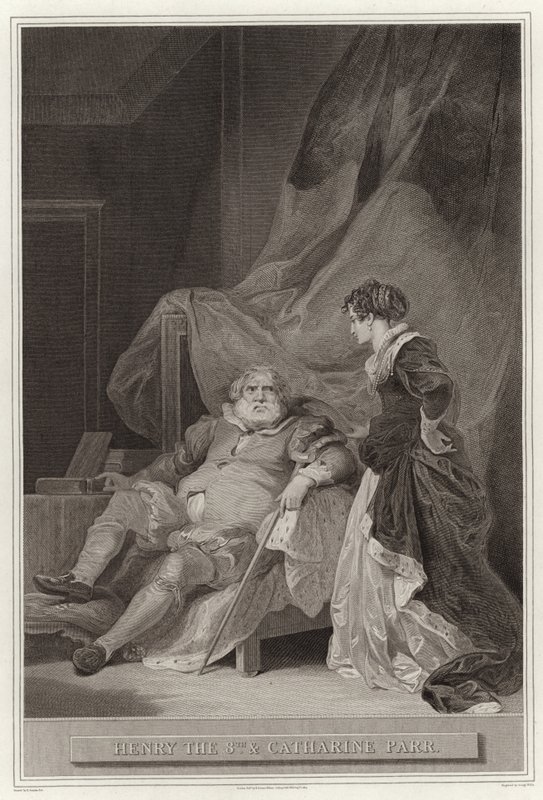 Enrico VIII e Caterina Parr da English School