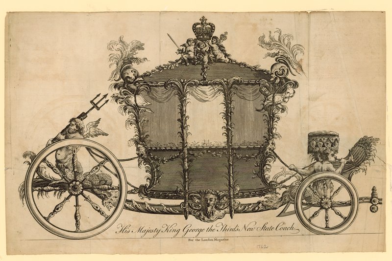 La nuova carrozza di stato di Sua Maestà Re Giorgio III da English School